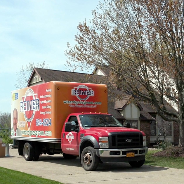 A Reimer installation truck in front of any home here in Buffalo, NY is a sign that someone is getting a new air conditioner or furnace!