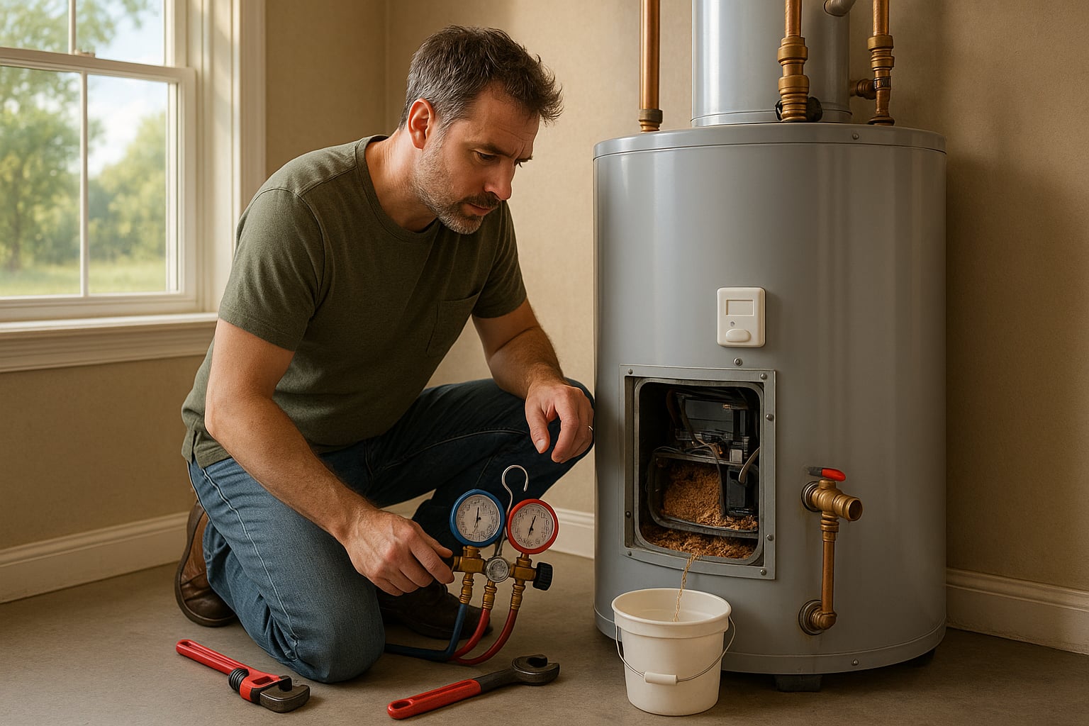 Leaking water heater