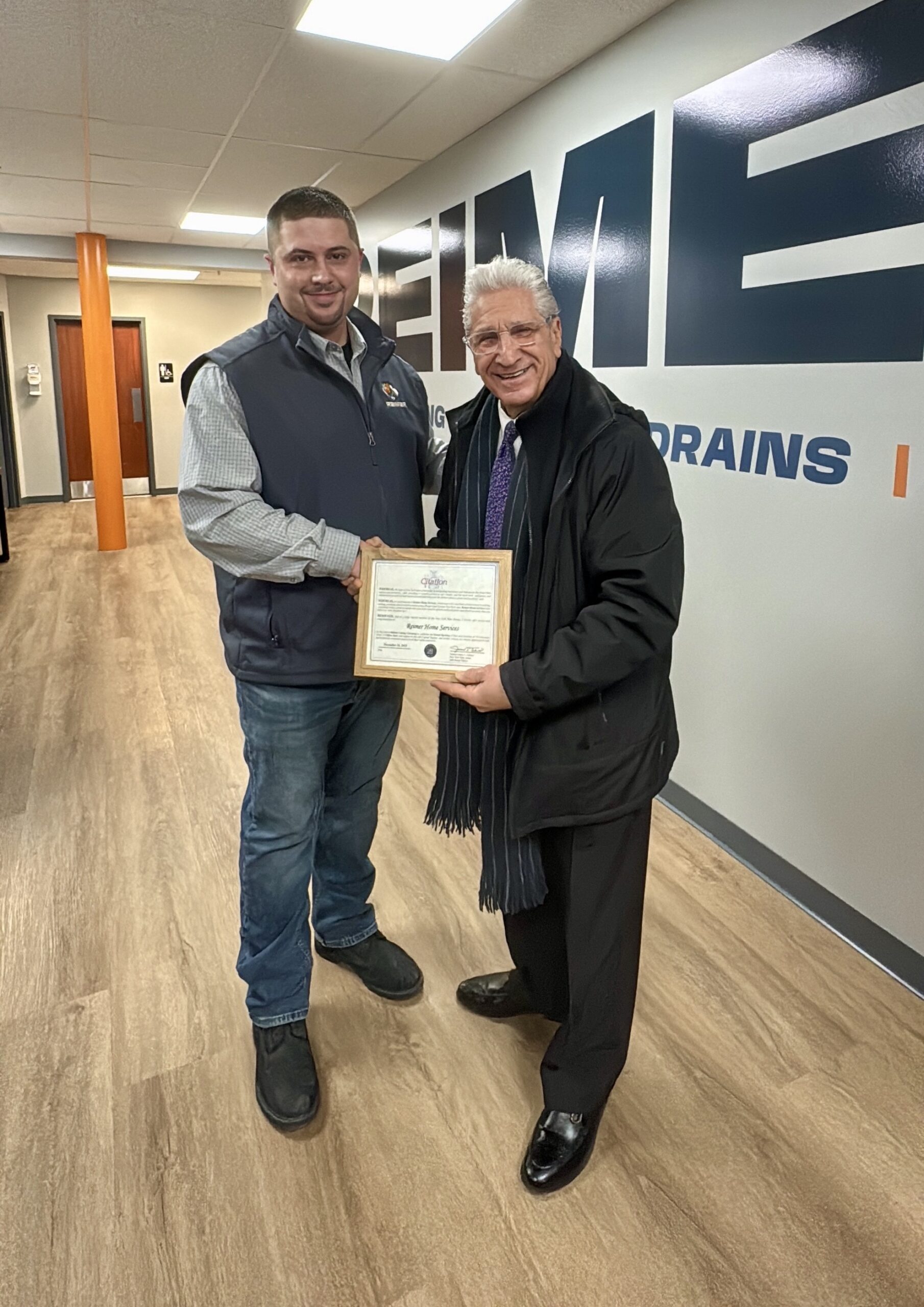 Ribbon cutting ceremony at Reimer Home Services Clifton Park office